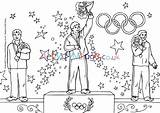 Olympic Colouring Winners Medal Village Activity Explore sketch template