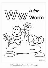 Worm Kidadl sketch template
