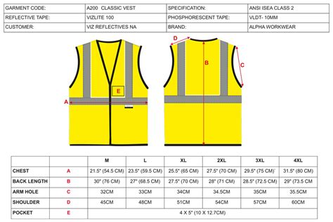 alpha workwear class   vis illuminating safety vest glow