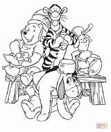 Coloring Pooh Winnie Pages Classic Popular sketch template