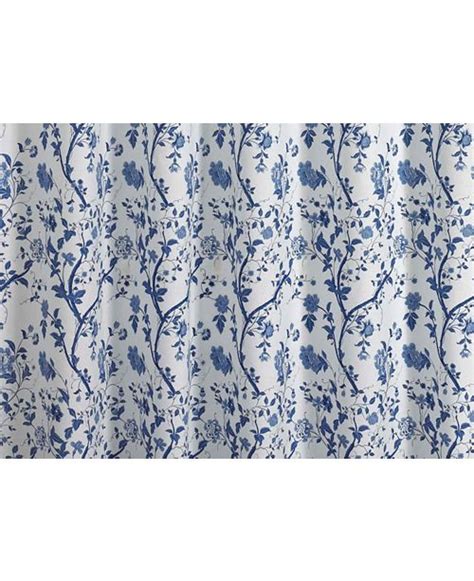 Laura Ashley Charlotte Blue Shower Curtain And Reviews Home Macy S