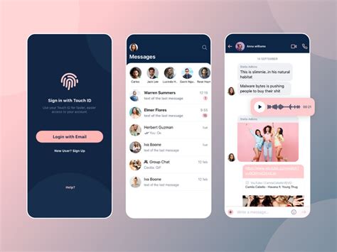 Dating Chat Mobile App By Deepdesigns ~ Epicpxls