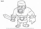 Drawing Draw Clash Clans Barbarian Step Drawings Tutorials Drawingtutorials101 Learn Necessary Improvements Finish Make Paintingvalley sketch template