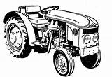 Tracteur Transport Ferguson Coloriages sketch template