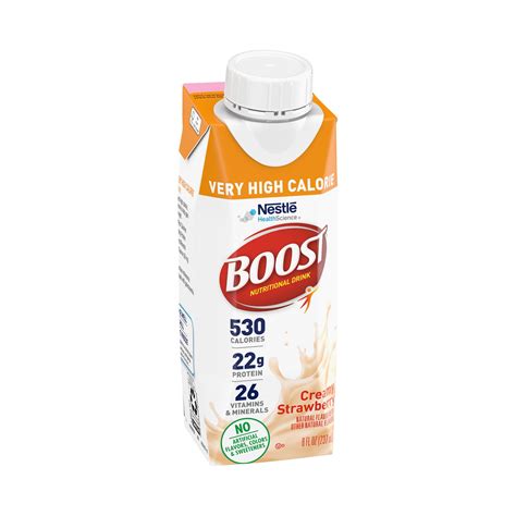 nestle boost  high calorie complete nutritional drink strawberry