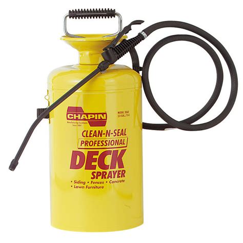 gallon clean  seal professional deck sprayer unoclean