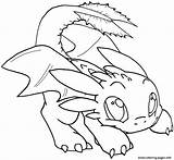 Fury Toothless Imprimé Adorable Coloringhome Dragons sketch template