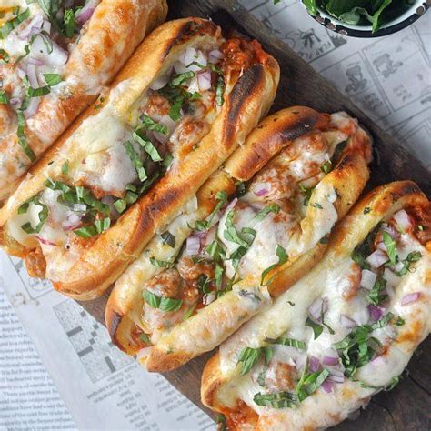 garlic butter toasted buns topped with spicy italian