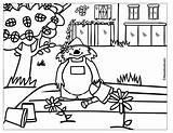 Coloring Pages Planting Library Clipart Cartoon sketch template