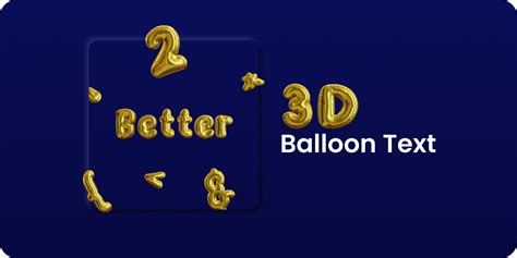 3d balloon text part 2 demo figma community