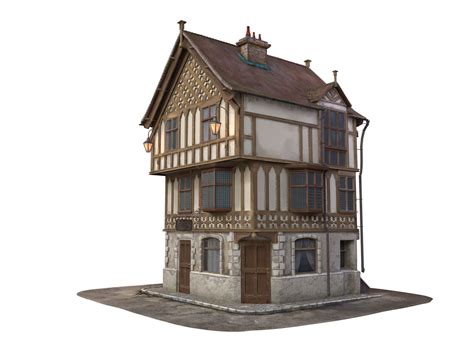 medieval house cgtrader