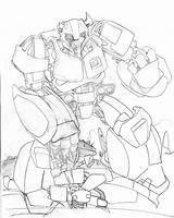 Transformers Cliffjumper Prime Pages Colouring sketch template