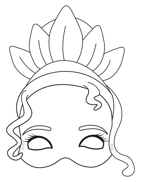 princess printable mask template