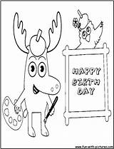 Coloring Moose Zee Pages Birthday Happy Nickelodeon Popular Print Coloringhome Happybirthday sketch template