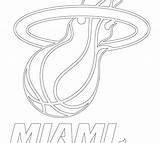 Miami Heat Logo Coloring Pages Getdrawings Drawing sketch template