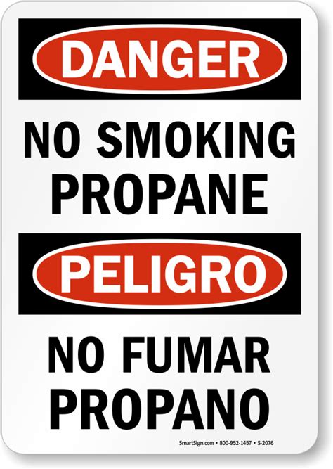 bilingual  smoking signs english spanish