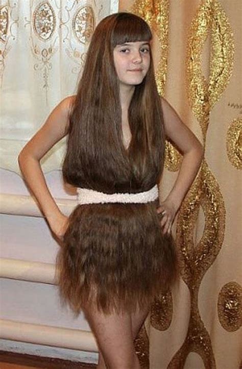 Really Long Hair Dress Who Needs Clothes Hirsutism