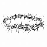 Religious Symbol Illustration Vector Crown Thorns Drawn Hand Stock Sketch Depositphotos Coroa Drawing Tattoo sketch template