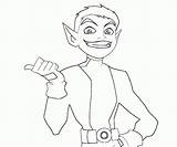Coloring Beast Boy Pages sketch template