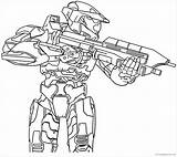 Halo Coloring Pages Reach Getcolorings sketch template