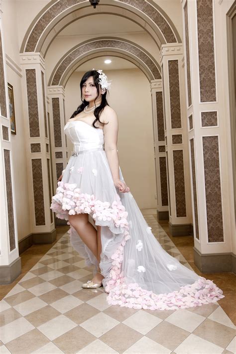 chouzuki maryou highres 1girl asian black hair breasts bride