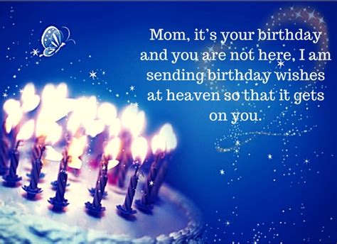 birthday wishes  mom  heaven