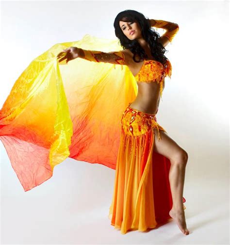 Orange Ameera Belly Dance Outfit Belly Dance Dress