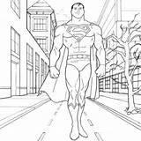 Superman Metropolis Mitraland sketch template
