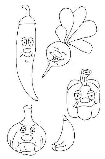 vegetables coloring fruits  vegetables pictures vegetable pictures