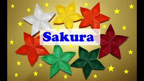 como fazer flor de origami sakura youtube