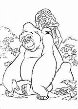 Tarzan Coloring Pages Disney Printable Book Kids Info Fun Coloriage Index sketch template