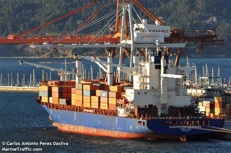 vessel details  barcelona express container ship imo  mmsi  call sign
