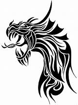 Dragon Tribal Morgenland Drawings Head Deviantart Tribales Tattoos Traditional Dragons sketch template