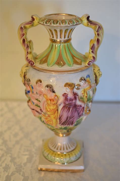 unique vintage capodimonte vase