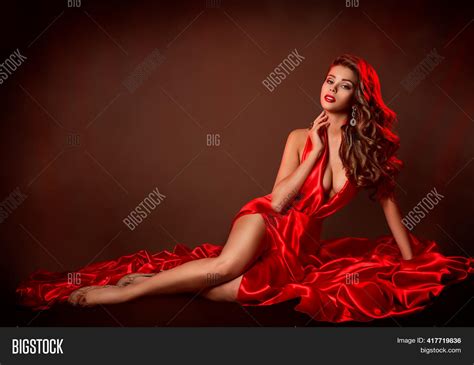 Sexy Woman Red Dress Image And Photo Free Trial Bigstock