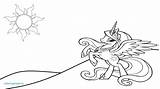 Celestia Princess Coloring Pages Getcolorings sketch template
