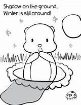 Groundhog Coloring Groundhogs sketch template