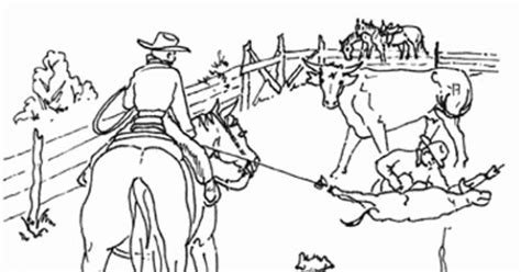 cattle drive coloring pages boringpopcom