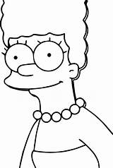 Simpsons Coloring Pages Marge Simpson Para Wecoloringpage Desenho Pintar Awesome Colorir Desenhos Desenhar Dos Drawings Easy Cartoon Cute Birijus Escolha sketch template