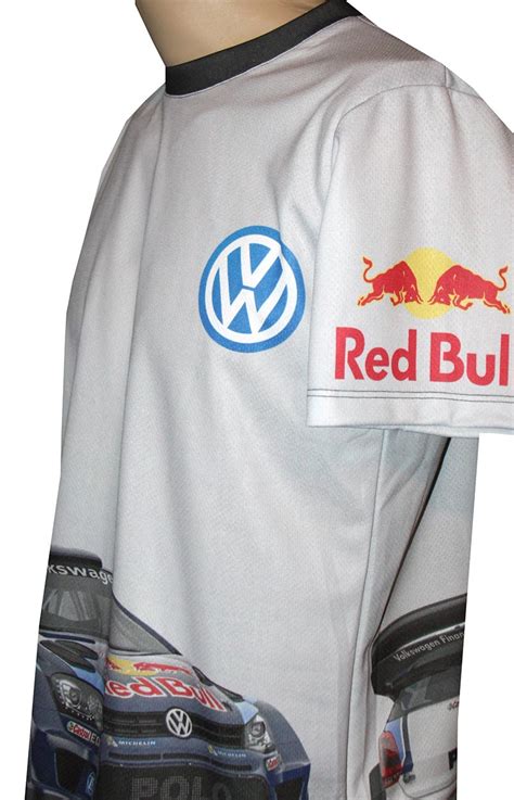 vw polo wrc t shirt with logo and all over printed picture t shirts