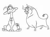 Ferdinand Coloring Pages Bull Disney Printable Print Lupe Scribblefun Roping Kids Pbr Team Colouring Color Cartoon Characters Sheets Character Getcolorings sketch template