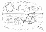 Mewarnai Ballon Objets Pantai Coloriage Sketsa Letscolorit Visitar Coloriages sketch template