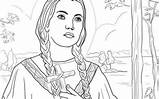 Tekakwitha Kateri St Coloring Pages sketch template