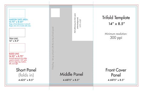 tri fold brochure template  press   panel