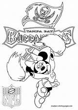 Coloring Pages Buccaneers Tampa Bay Nfl Minnie Mouse Cheerleader Popular Apb sketch template