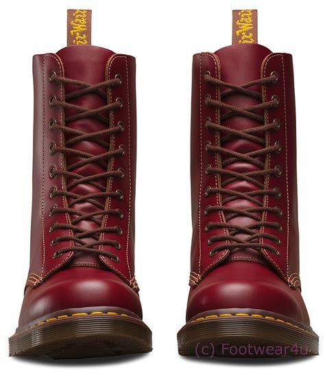 dr martens  vintage   england quilon leather  eye leather boots ebay
