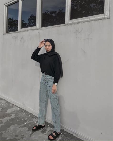 hijab outfir inspiration  teenager ootd hotd model pakaian hijab gaya swag model pakaian