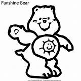 Bear Coloring Pages Cheer Care Funshine Printables Word Search Bears sketch template