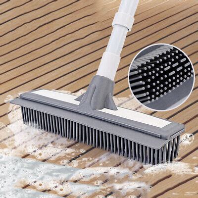 soft silicone bristle floor brush rubber broom squeegee cleaner