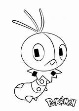Pokemon Scatterbug Coloring Pages Printable Kids sketch template